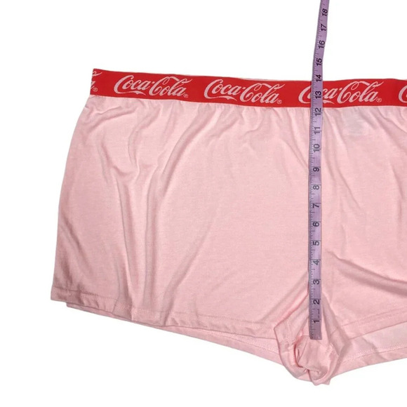 Coca-Cola 3 Piece Pajama Set, Size 3X, Pink Tank Top Shorts Socks, New w Defects - Picture 14 of 16
